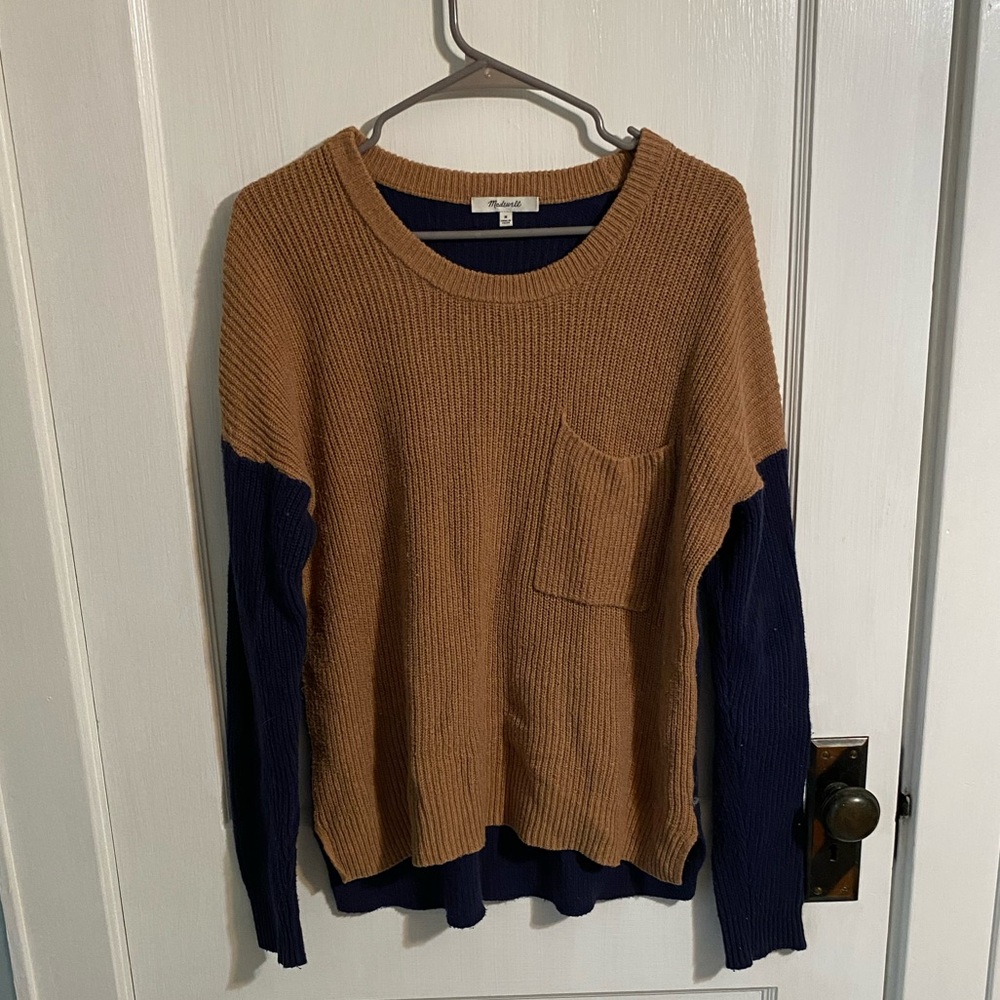 Madewell color block sweater